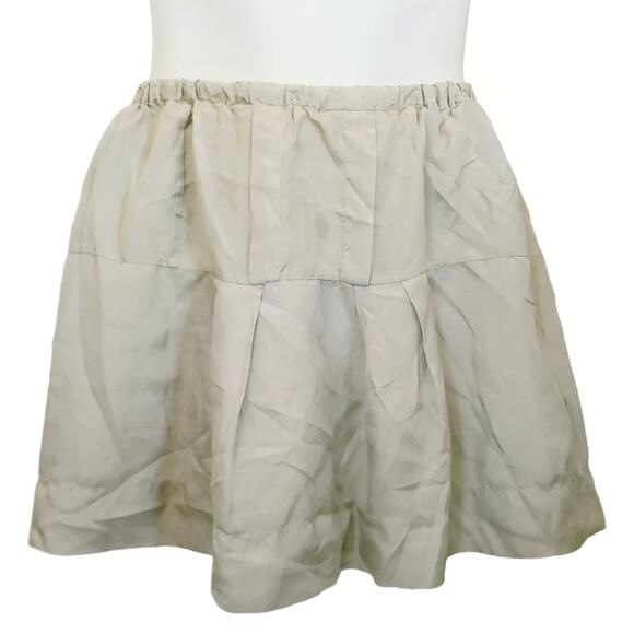 ISABEL MARANT silk mini skater skirt in champagne Size 1 S - Picture 1 of 6